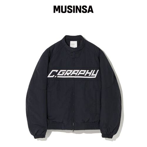 CGP C.GRAPHY piping biker jumper_黑色 MUSINS韩国官网直邮进口