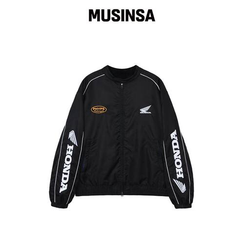 PHYPS MOTORCYCLE 本田赛车外套_黑色 MUSINSA韩国官网直邮进口