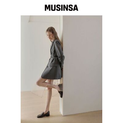 SAPPUN EDI 方形毛绒便士乐福鞋 (2cm) MUSINSA韩国直邮官方正品