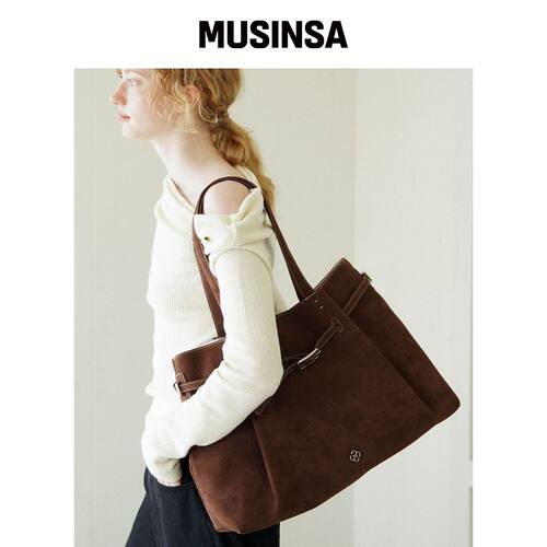 HEEARI FLEUR SUEDE BELTED BAG_文胸背心韩国官网直邮进口