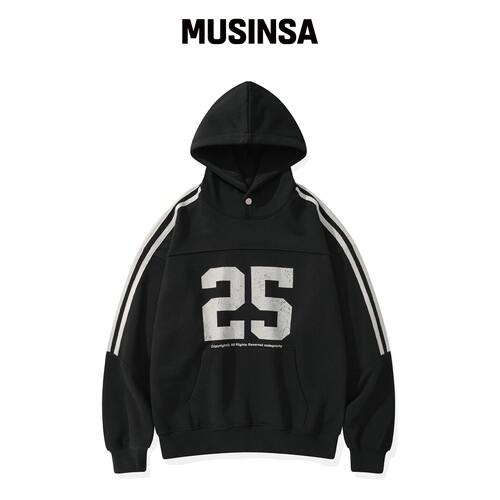 CGP 25 切割款连帽卫衣_黑色 MUSINSA韩国官网直邮进口