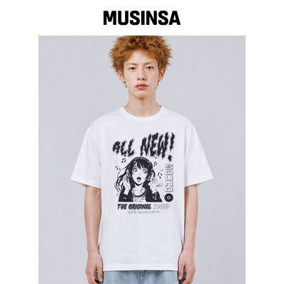 QT8 GARMENTS LB 全新水洗T恤（象牙色） MUSINS韩国官网直邮进口