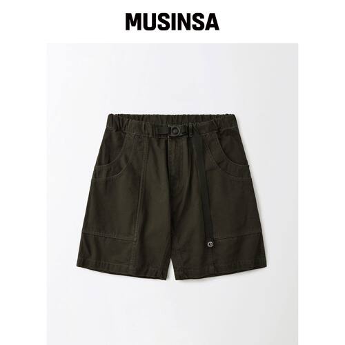 OUTSTANDING CANVAS CLIMBING BELTED SHORTS_深韩国官网直邮进口