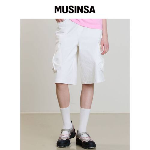 LUVISTRUE SM RIBBON 裤子（白色） MUSINSA韩国官网直邮进口