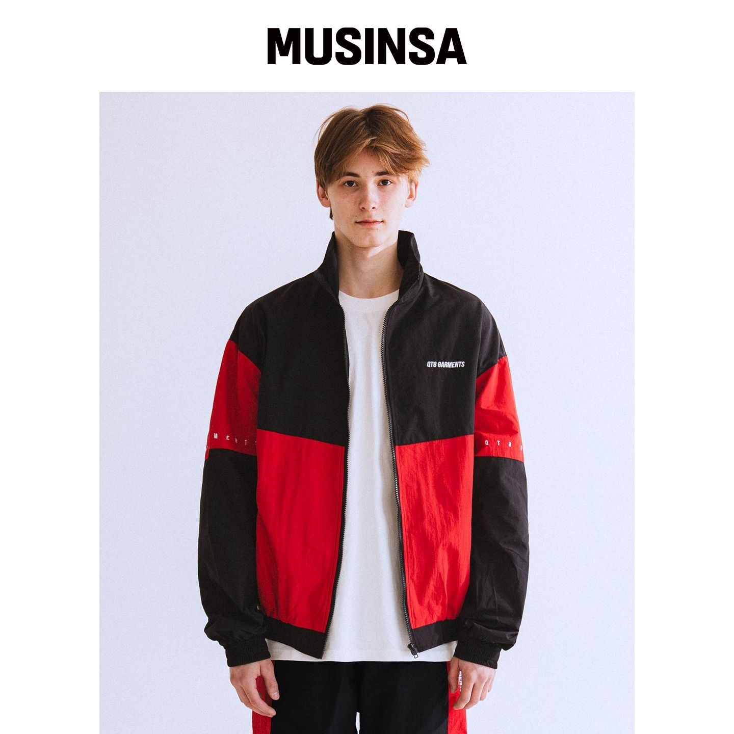 QT8 GARMENTS 明星同款运动夹克立领外套MUSINSA韩国官网直邮进口