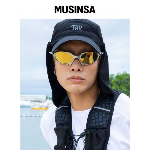 GLACK GCTAR001 太阳遮阳网眼帽 (黑色) MUSINSA韩国直邮官方正品