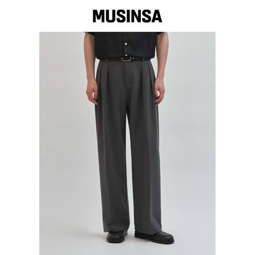 WORK ON BODY OFF [夏季] AUBER宽松双褶slacks 韩国官网直邮进口