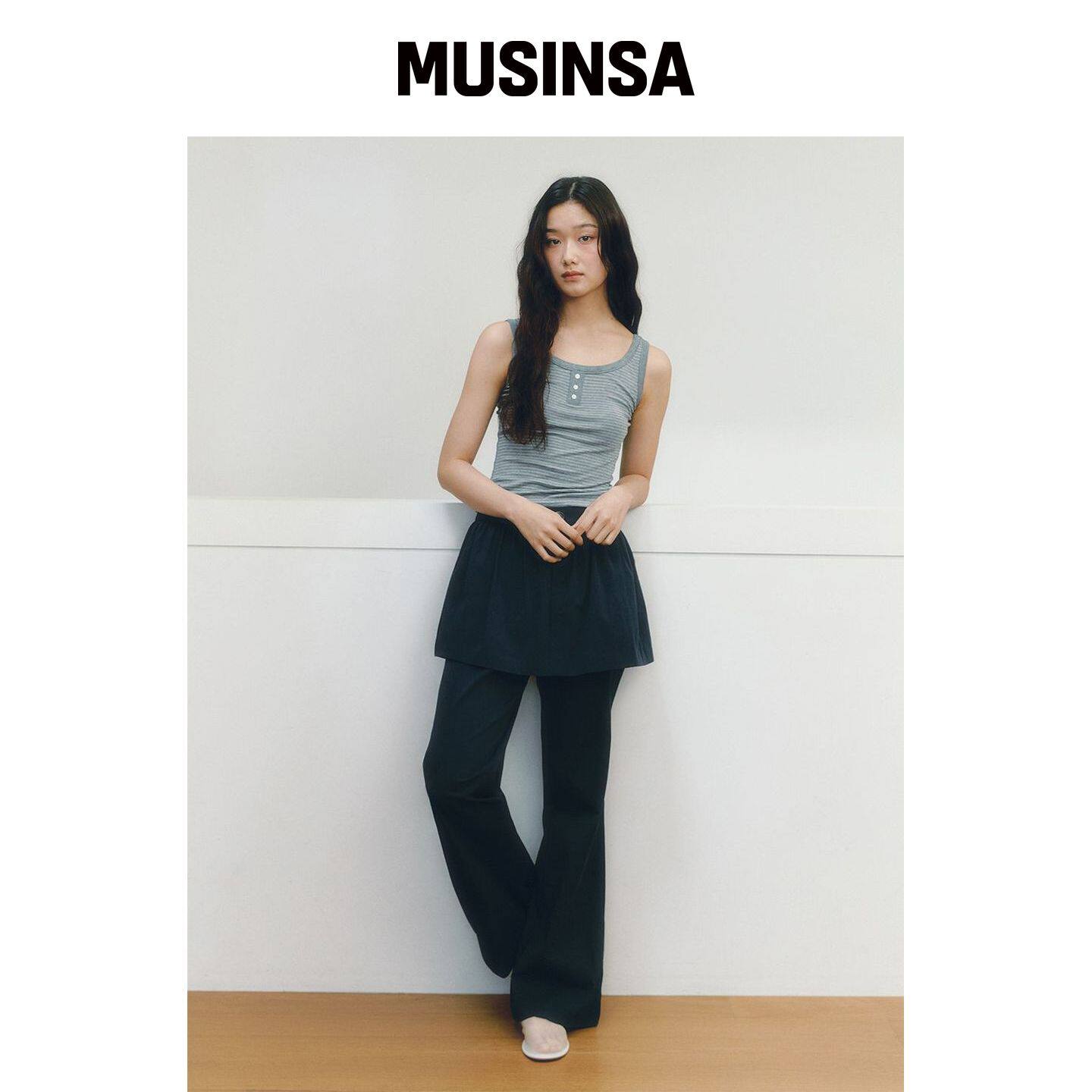 GANISONG 低跟鞋层叠裙子运动卫裤_婴儿 MUSINSA韩国官网直邮进口