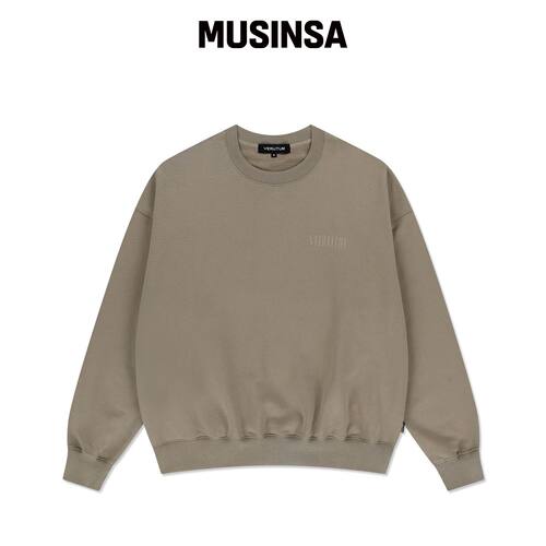 VERUTUM 衬衫小LOGO卫衣 深米色 MUSINSA韩国官网直邮进口