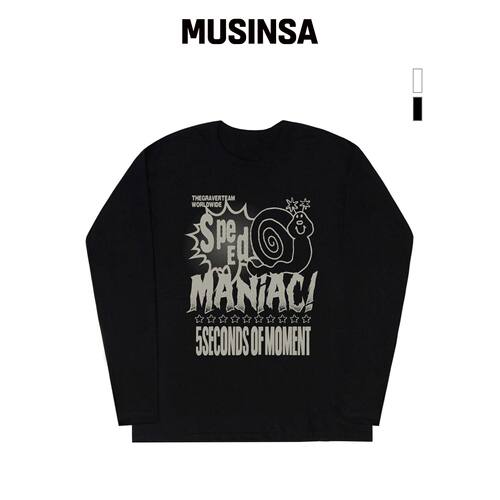 GRAVER [UNISEX]SPEED MANIAC 长袖T恤_2色 MUSI韩国官网直邮进口