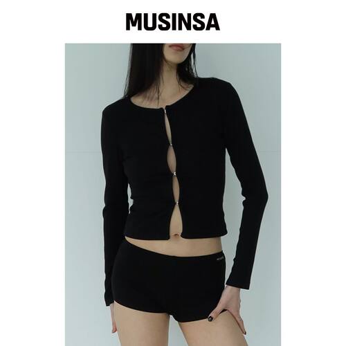 MINA SONG ESSENTIAL MICRO SHORTS - BLACK韩国官网直邮进口