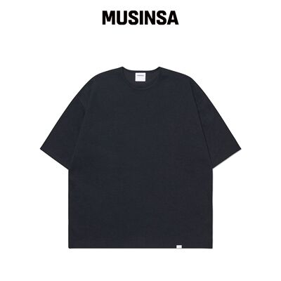 NOMANUAL NM PLAIN T-SHIRT - BLACK MUSINSA韩国官网直邮进口