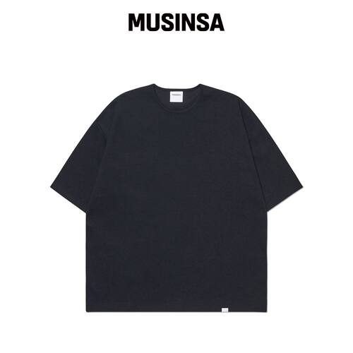 NOMANUAL NM PLAIN T-SHIRT - BLACK MUSINSA韩国官网直邮进口