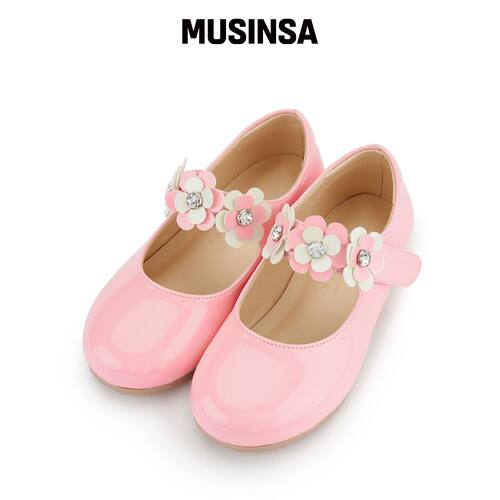 MELINI 女童连衣裙鞋 CALI - GLOSSY PINK MUSIN韩国官网直邮进口