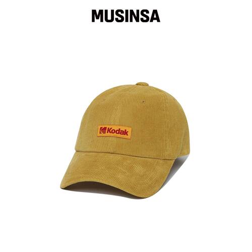 KODAK SIGNATURE FIT 绒面棒球帽 YELLOW MUSINS韩国官网直邮进口