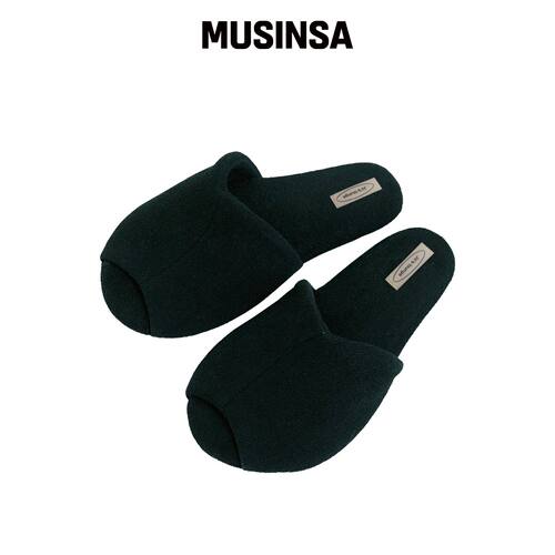 JO'S LOUNGE 黑色露趾郁金香拖鞋 MUSINSA韩国直邮官方正品