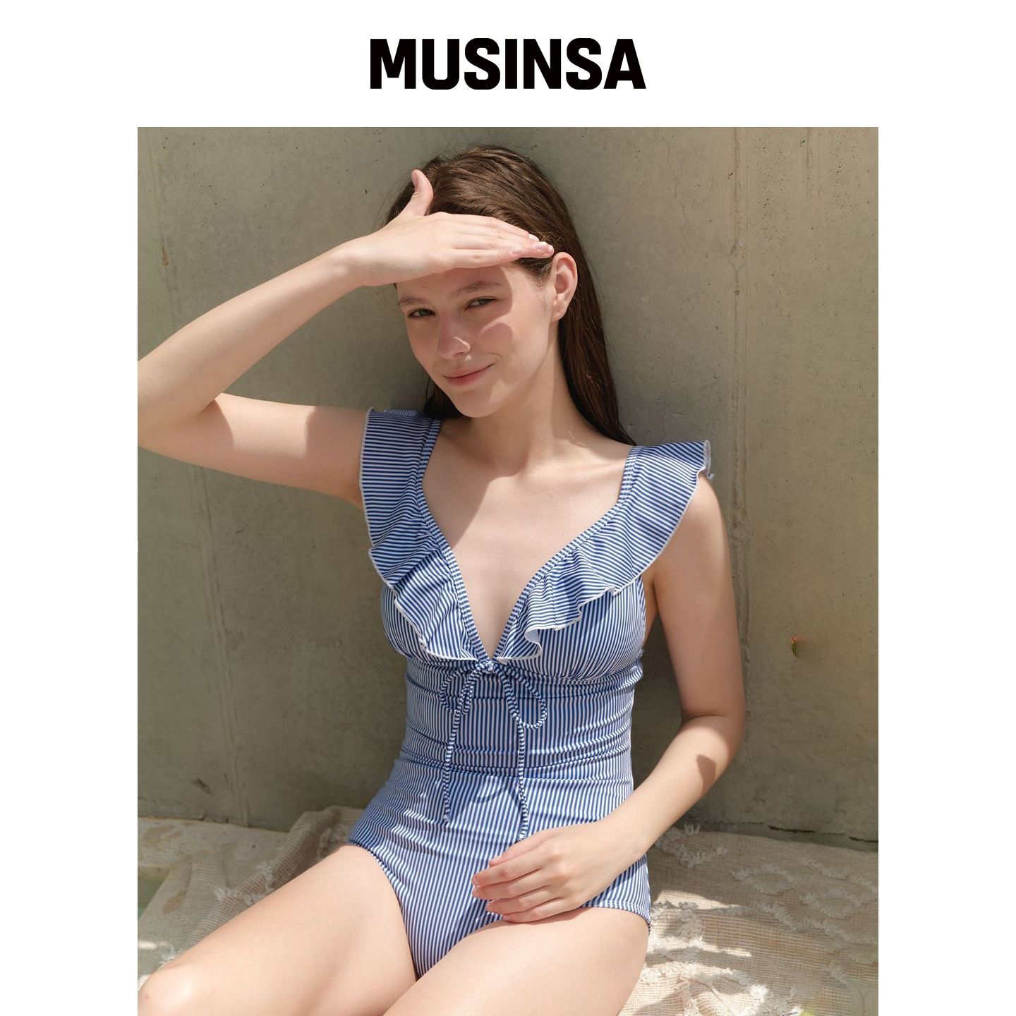 VALLO DE NERA Benny 蓝条纹泳衣 MUSINSA韩国直邮官方正品