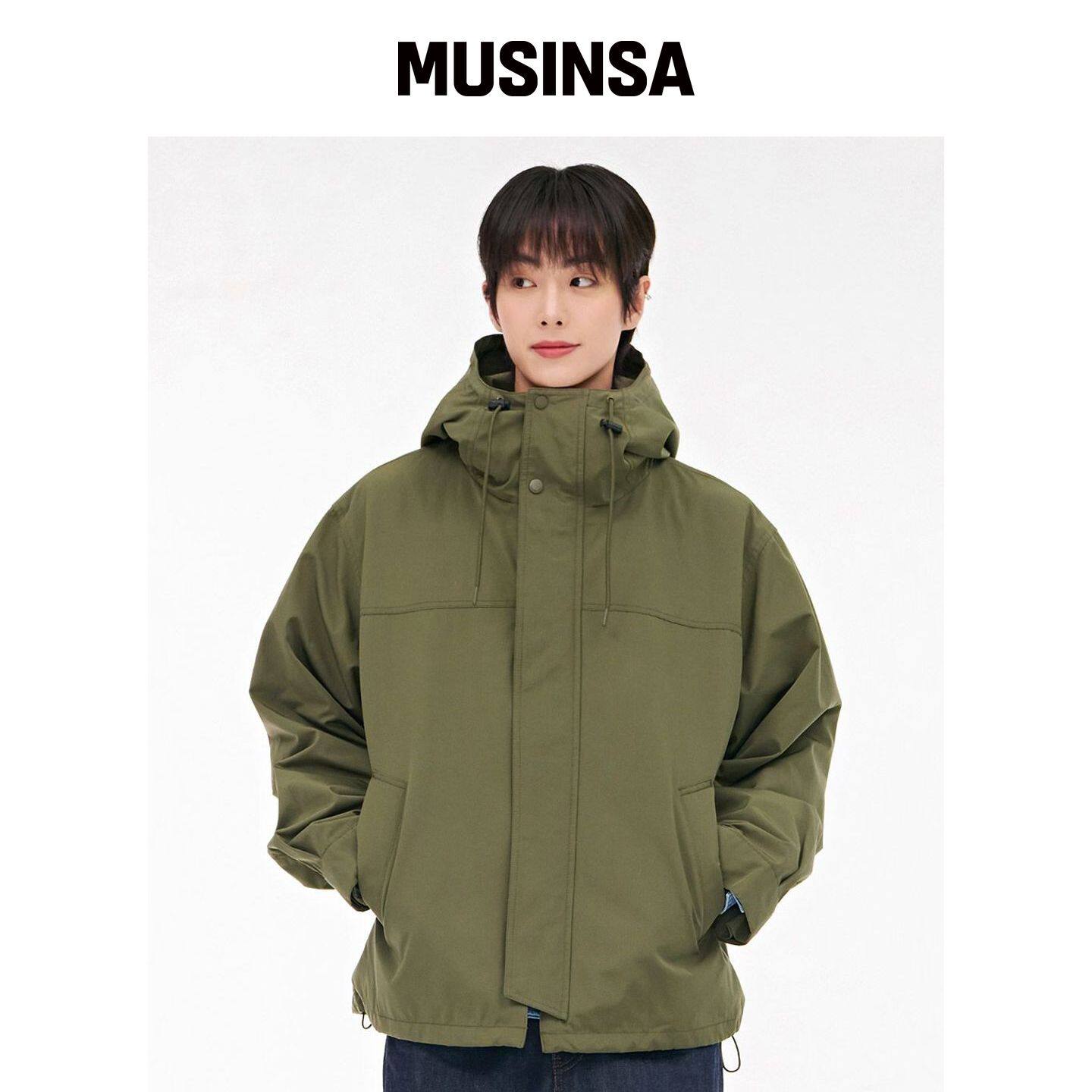 CHASECULT 男款连帽沙滩夹克-卡其色 MUSINSA韩国直邮官方正品