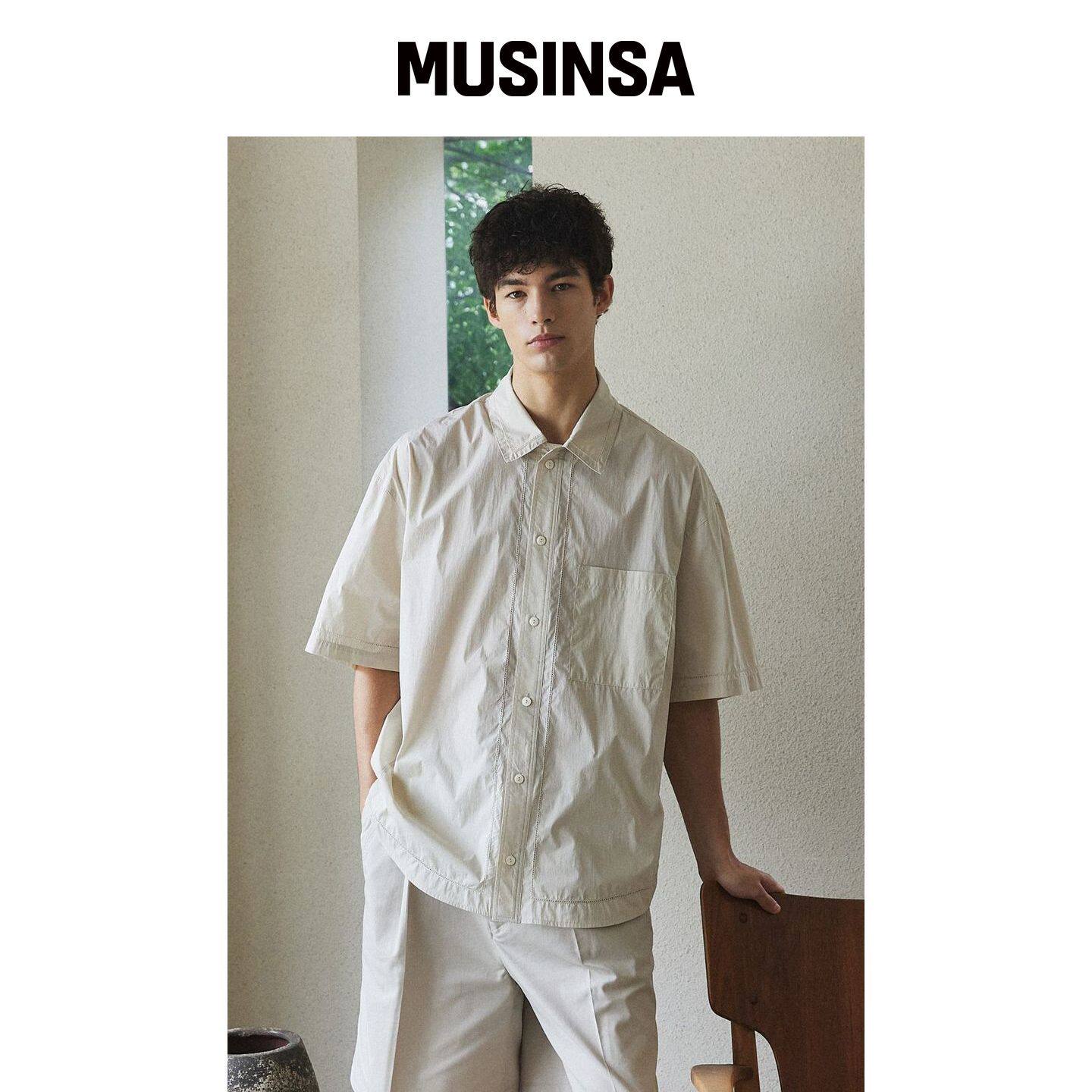 BER DE NOIR 刺绣打火机婴儿衬衫 MUSINSA韩国官网直邮进口