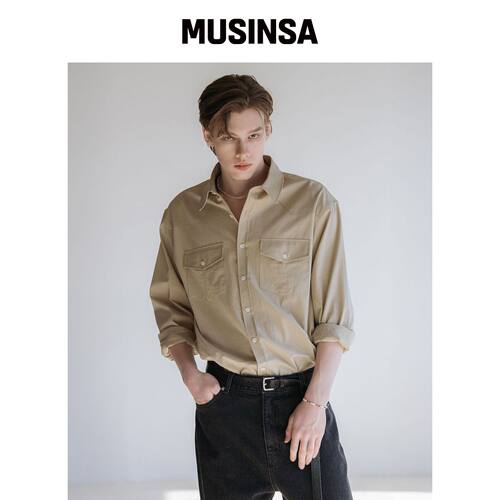 DECOROSO UES 两口袋衬衫 [婴儿色] MUSINSA韩国直邮官方正品