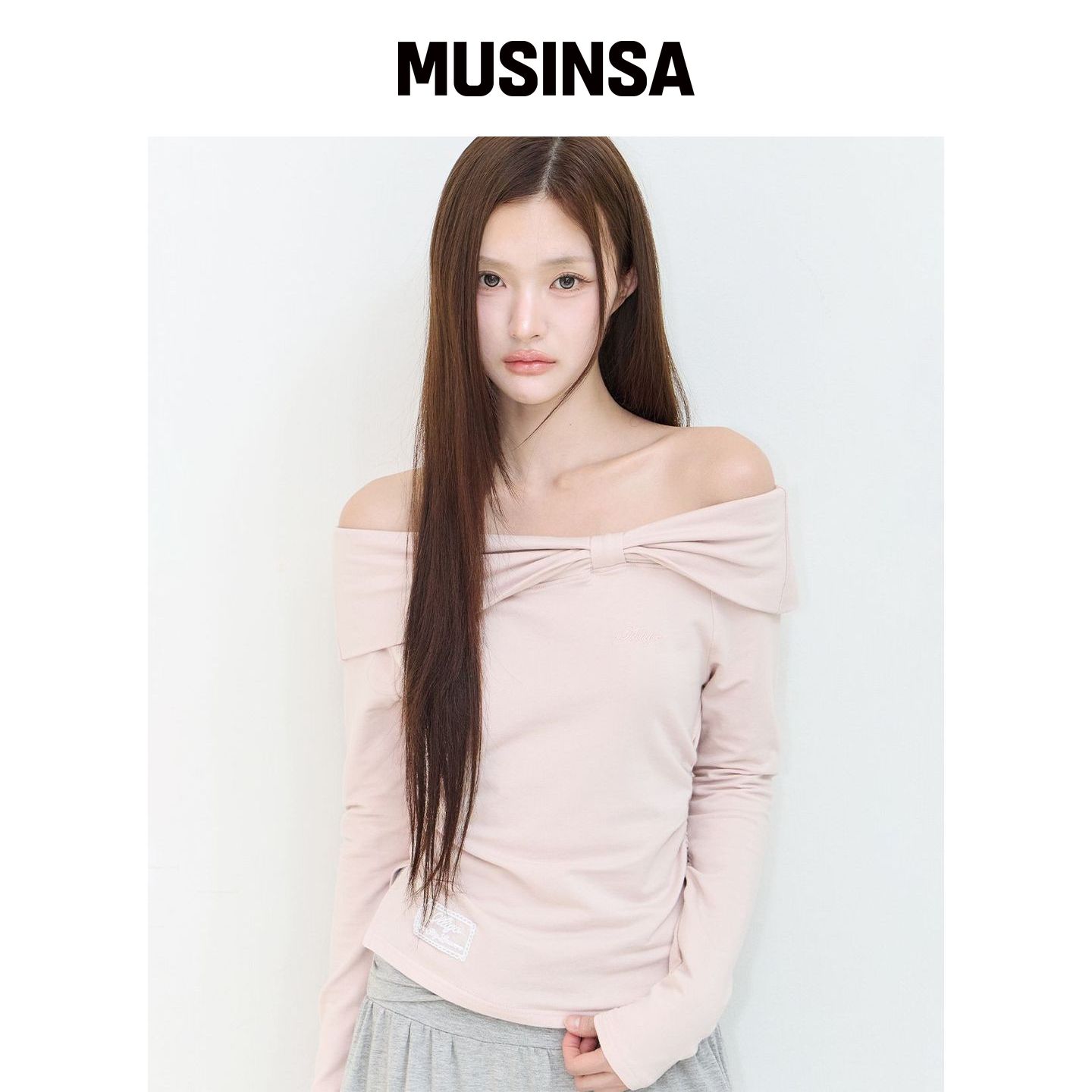 ILLIGO PINK 披肩长袖裙 MUSINSA韩国官网直邮进口图片