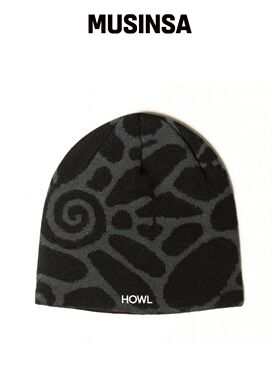 HOWL SUPPLY 无翻边针织帽·黑色·26/27 MUSINS韩国官网直邮进口