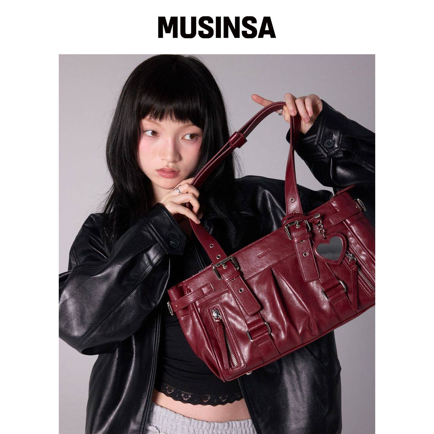 YOUHEE MALIBU BAG MINI_红酒色 MUSINSA韩国官网直邮进口