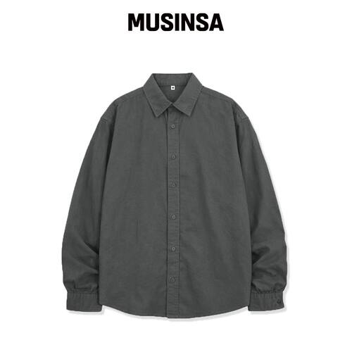 NTET Pigment Soft Shirt (灰炭色) MUSINSA韩国官网直邮进口