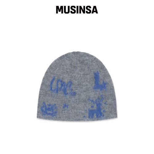 LMC GRAPHIC UNCUFFED BEANIE 炭灰色 MUSINSA韩国官网直邮进口