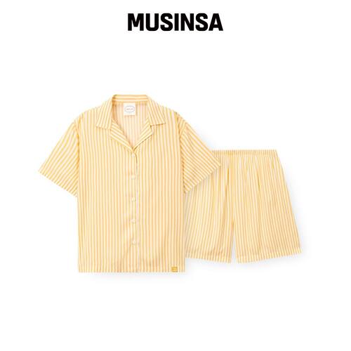 ORCITE 睡衣女性黄半袖居家服套装时尚 MUSINSA韩国官网直邮进口