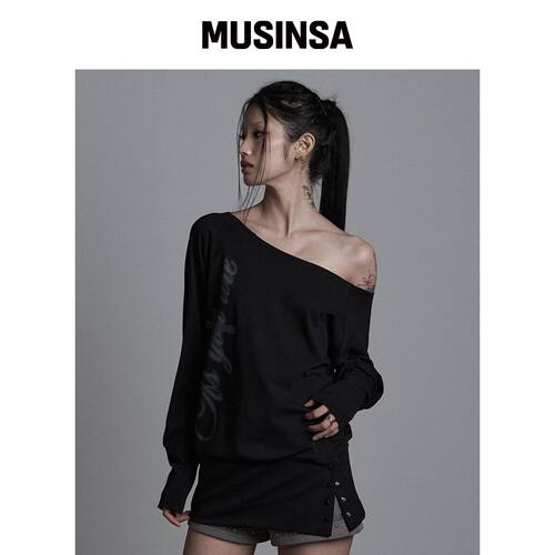 AS YOU ARE 斜挎包 S.N.A.P 长袖黑色 MUSINSA韩国官网直邮进口