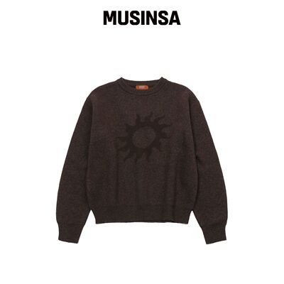S'EST Solaris提花针织衫 棕色 MUSINSA韩国官网直邮进口