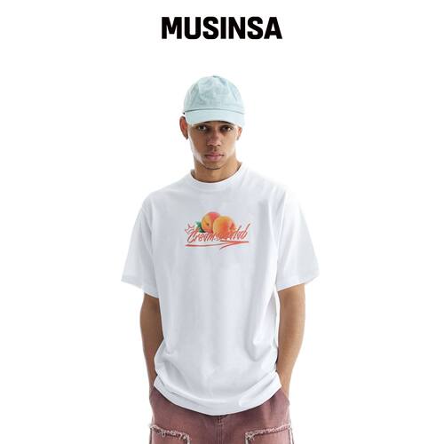 CREAM SODA LAB 桃色LOGO短袖T恤韩国官网直邮进口MUSINSA