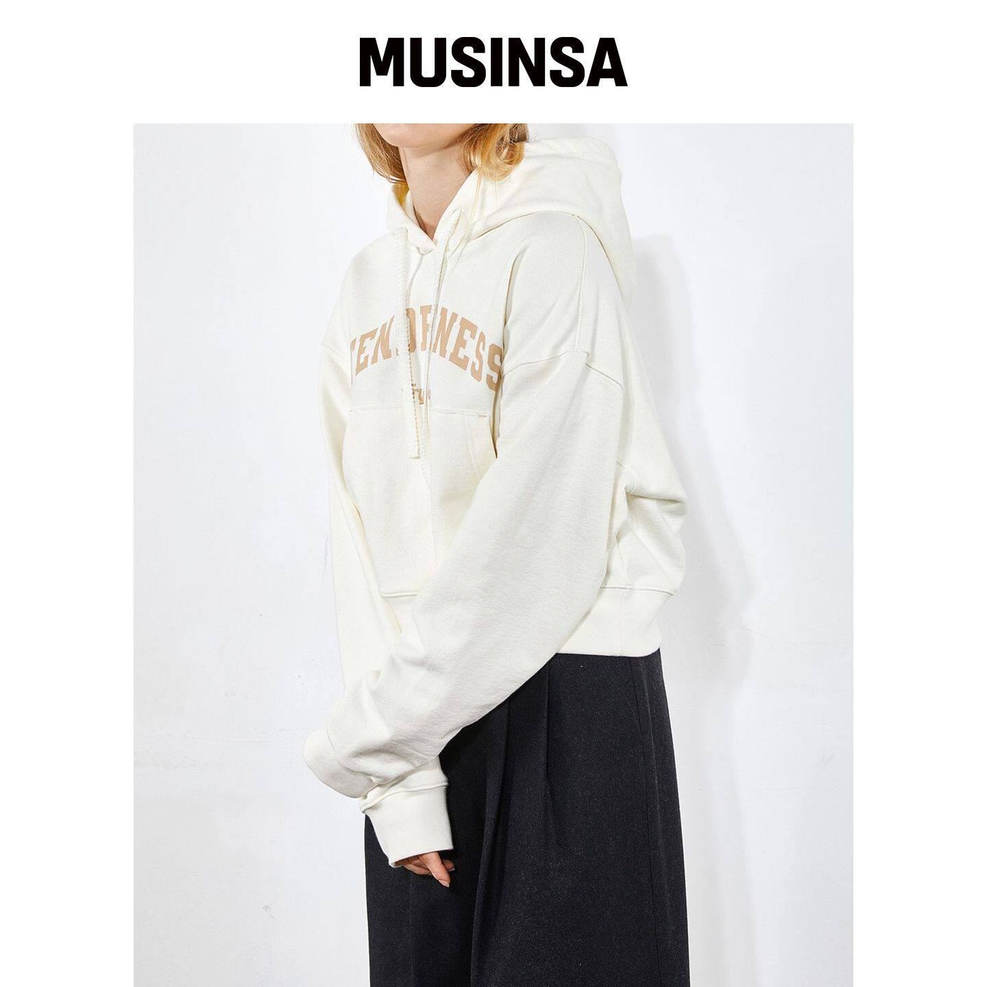 VOYONN 短款连帽卫衣 IVORY 0076 MUSINSA韩国直邮官方正品