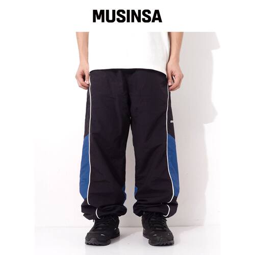 QT8 GARMENTS LB 运动裤（黑色/蓝色） MUSINSA韩国官网直邮进口
