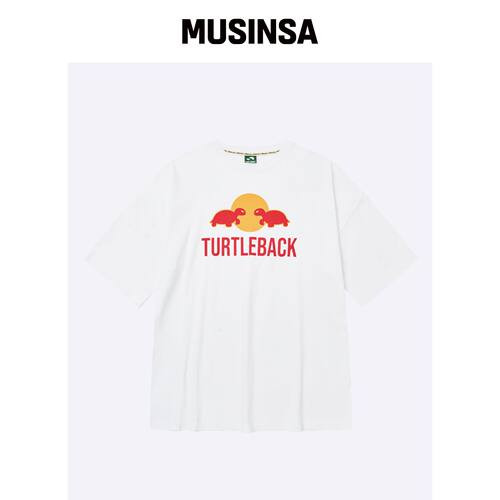 TURTLEBACK RED 背带裤短袖（WHITE）韩国官网直邮进口MUSINSA