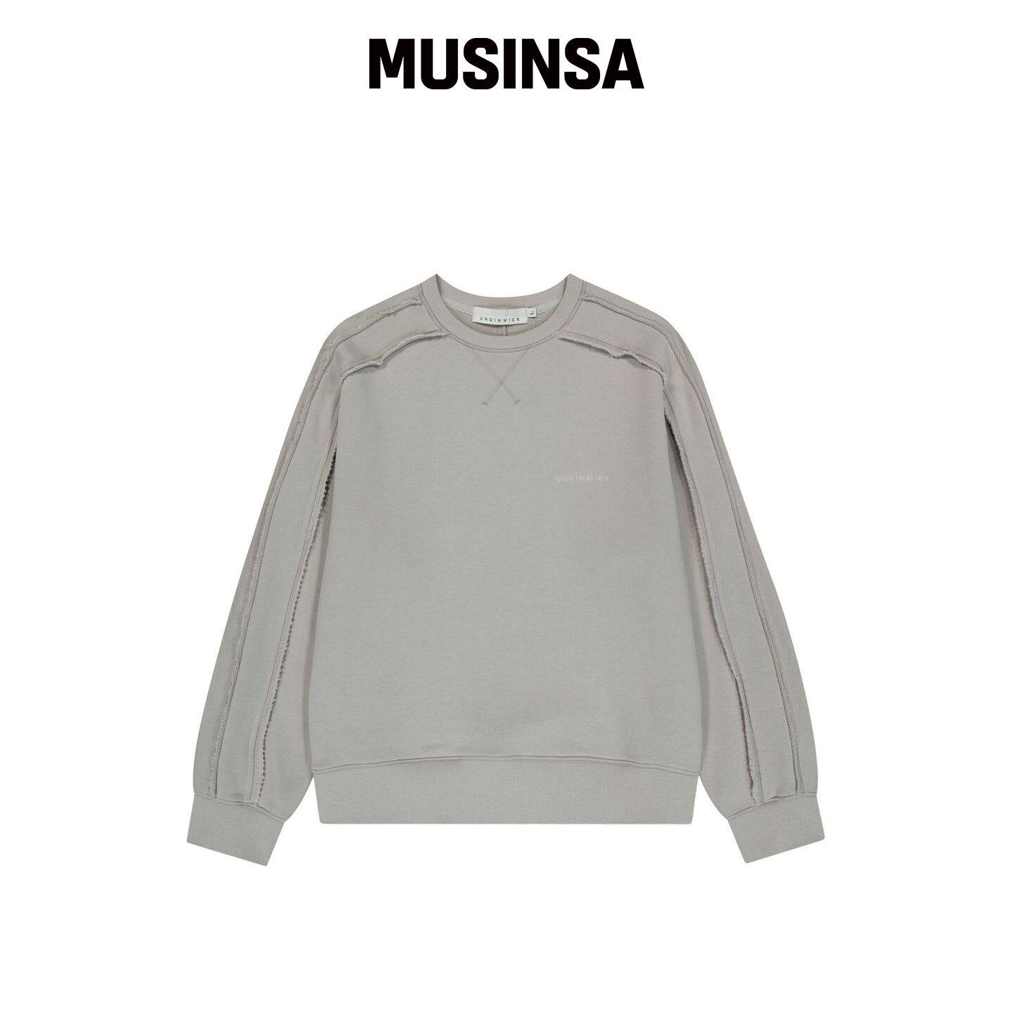 UNGIMMICK RAW SEAM 卫衣(米色) MUSINSA韩国官网直邮进口