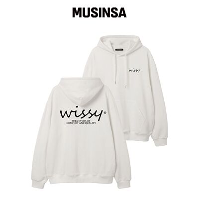 WISSY BASIC LOGO 宽松版型连帽卫衣 (WLS016)  韩国官网直邮进口