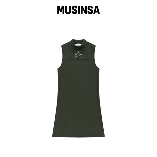 TUOMIO FLAME MINI DRESS [卡其色] MUSINSA韩国官网直邮进口