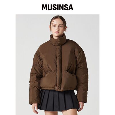 AWESOME STUDIO 女款短款羽绒服 PUFFER BRAUN韩国官网直邮进口