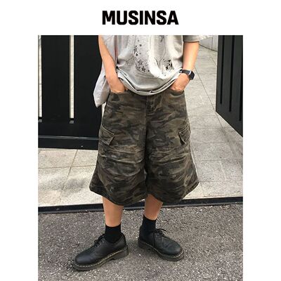 INTEMPOMOOD 场地伞裤 Bermuda Pants_迷彩韩国官网直邮进口