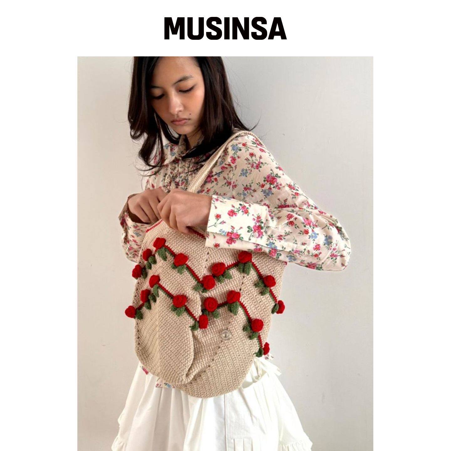 SIEOR 手工花藤钩针包_2色 MUSINSA韩国官网直邮进口