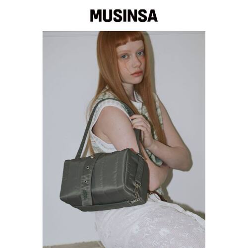 MAISON CREME Eternity Box Bag M_卡其色韩国官网直邮进口