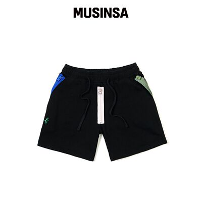 STIGMA 23 ZIPPER 短裤 黑色韩国官网直邮进口MUSINSA