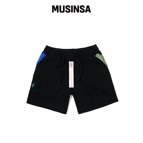 STIGMA 23 ZIPPER 短裤 黑色 MUSINSA韩国官网直邮进口
