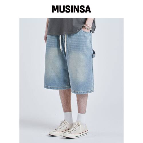 VTWO 卡宾特伯穆达牛仔裤 (蓝色) MUSINSA韩国直邮官方正品