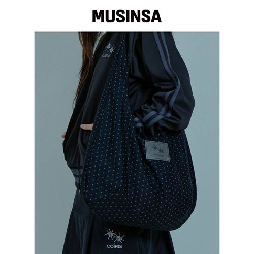 COIRIS ROOMIE 波点皮革拼接hobo包 MUSINSA韩国官网直邮进口