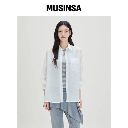 MIXXO [ESSENTIAL] 柔软宽松衬衫_MIWYWG510A韩国官网直邮进口