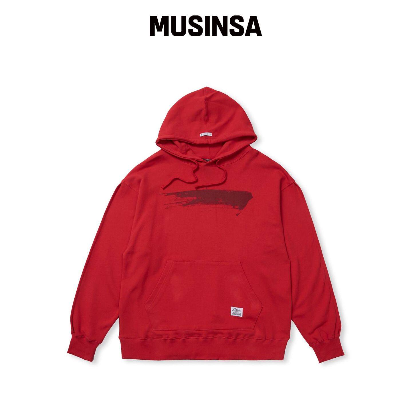 STIGMA PAINT 红色连帽卫衣 MUSINSA韩国官网直邮进口