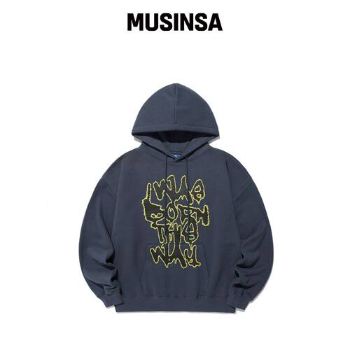 ISTKUNST BORN THIS WAY 连帽卫衣_NAVY(IK2EFMM韩国官网直邮进口